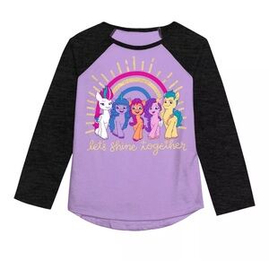 Kids 4T My Little Pony Purple and Black Graphic Shirt